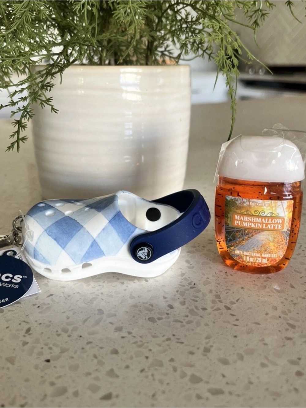 CROCS bath and body works pocketbac holder accessory plus random hand sanitizer